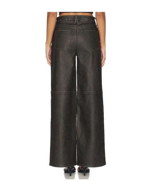 GOOD AMERICAN Black Good Skate Faux Leather Pants