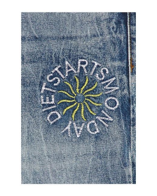 DIET STARTS MONDAY Blue Sol Denim Shorts for men