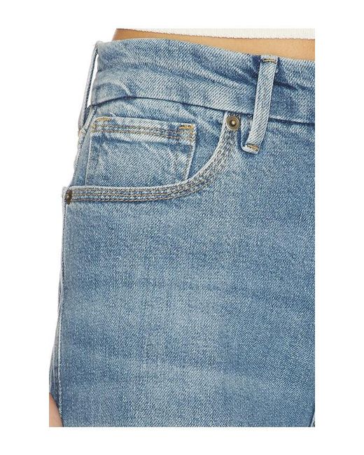 GOOD AMERICAN Blue Good Skate Wide Jeans