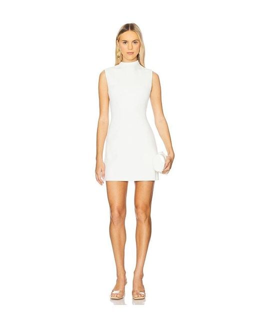 Cult Gaia White Harlow Knit Dress