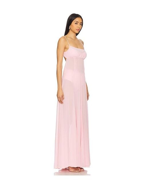 Camila Coelho Pink Dia Maxi Dress