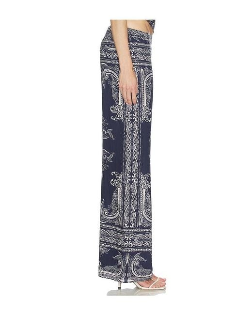Amanda Uprichard Blue Arielle Pants