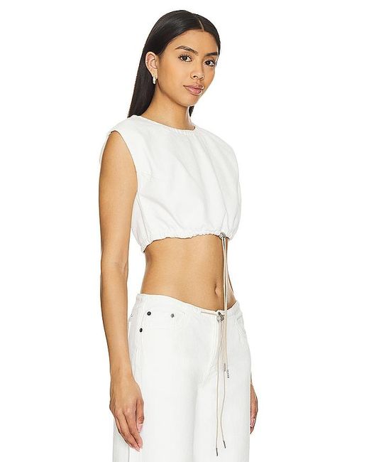 TOP CROPPED COOL Still Here en coloris White