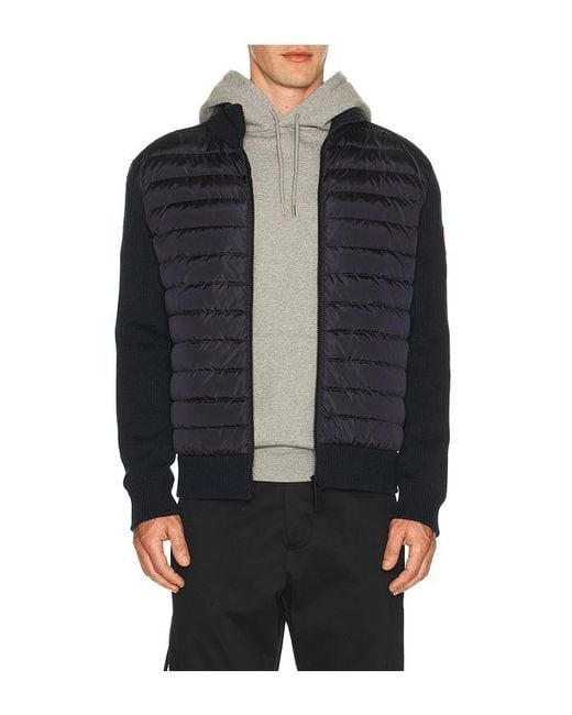 Canada Goose Black Hybridge Knit Jacket for men