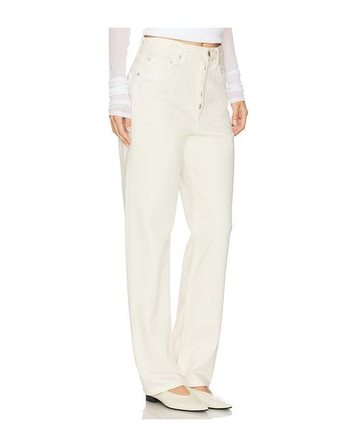 Agolde White Jeans Mit Baggy-Passform Und Zulaufendem Bein Henson