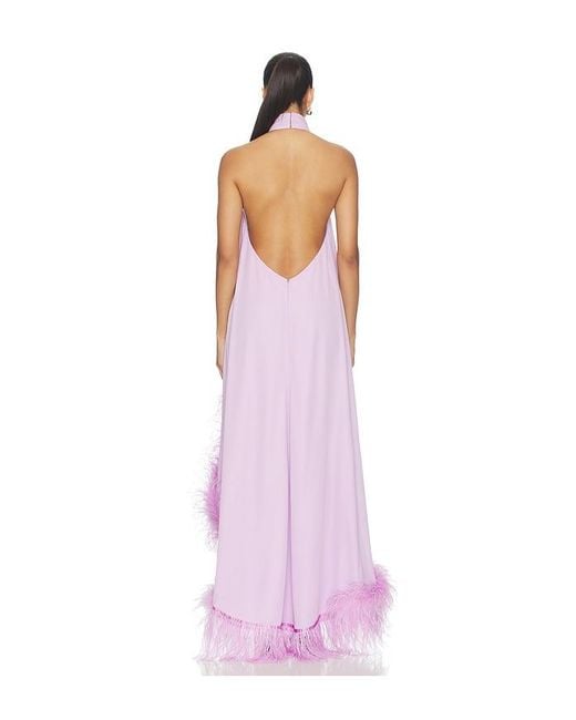 Bronx and Banco Pink Madeline Halterneck Gown