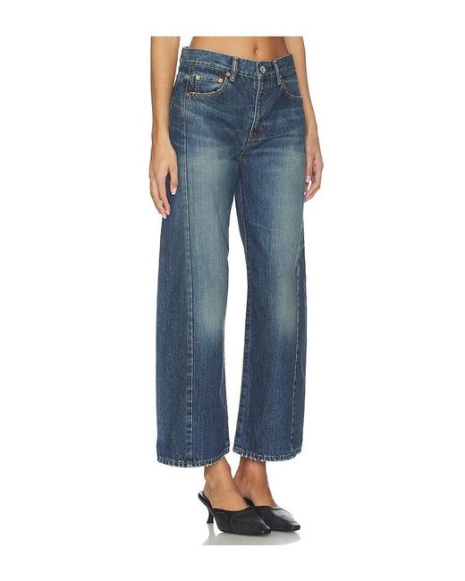 Moussy Blue Harlem Side Line Cocoon Jeans