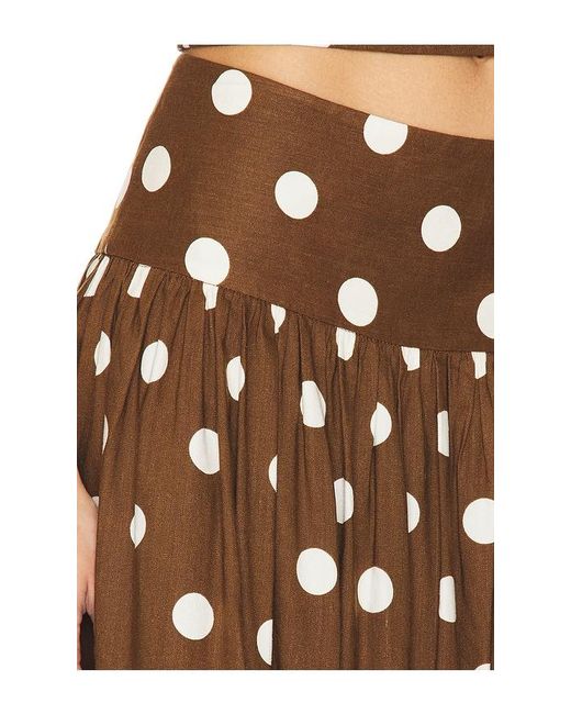 MAJORELLE Multicolor Dot Maxi Skirt