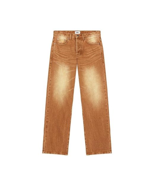 Obey Brown Boxcar Straight Leg Jeans for men