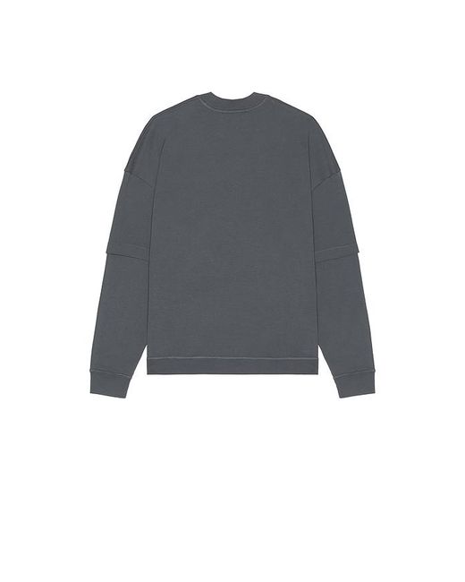 DARKPARK Gray Troy Double Sleeve Tee for men
