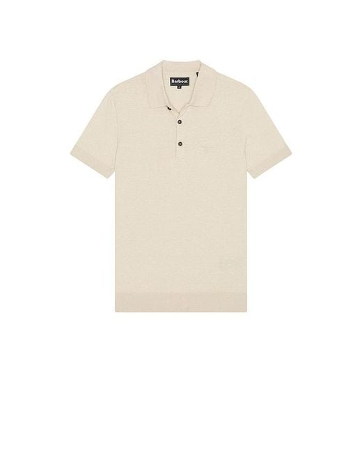 メンズ Barbour Buston ポロシャツ White