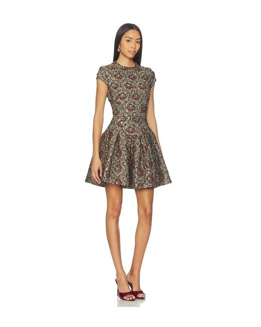 Jonathan Simkhai Natural Elowen Short Sleeve Mini Dress