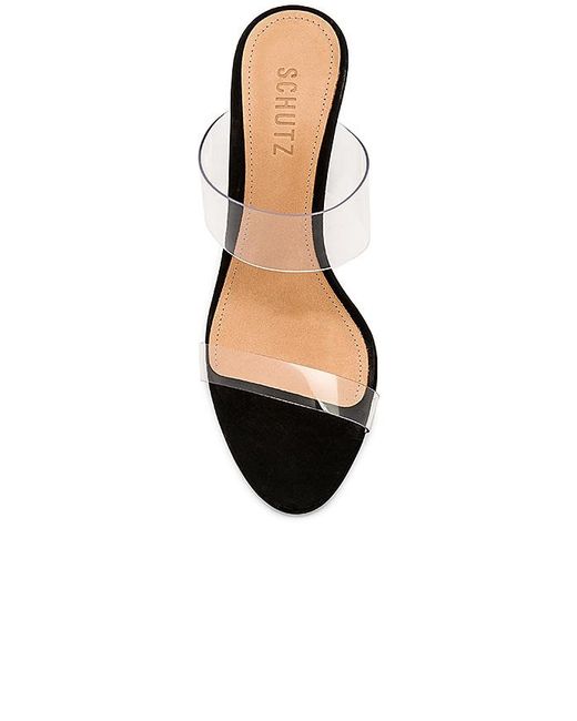 SCHUTZ SHOES Black Ariella 100mm Sandals