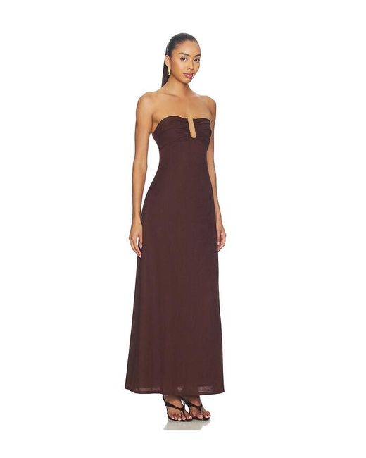 Seven Wonders Purple Martha Strapless Maxi Dress