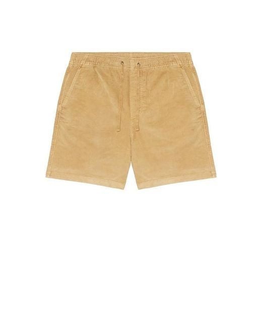Faherty Brand Natural Essential Corduroy Shorts for men