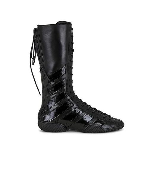 Miista Black Boot Imogen Lace Brogue