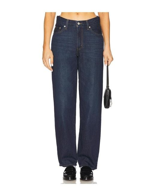 Levi's Blue Baggy Dad Jeans
