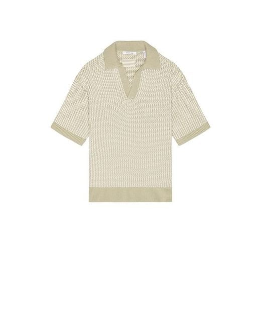 Helmut Lang Natural Bicolor Polo for men