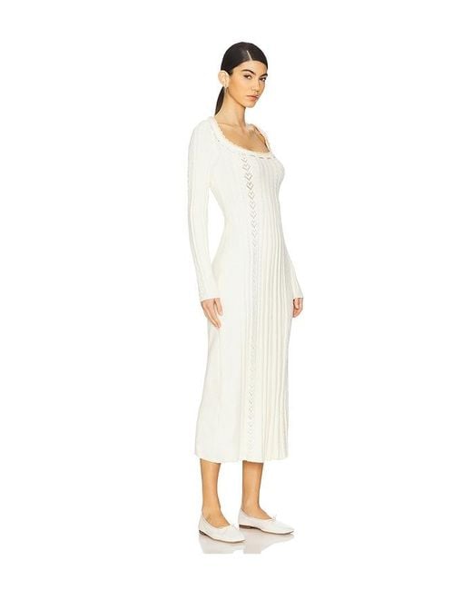 Free People White Heart Of Midi Dress