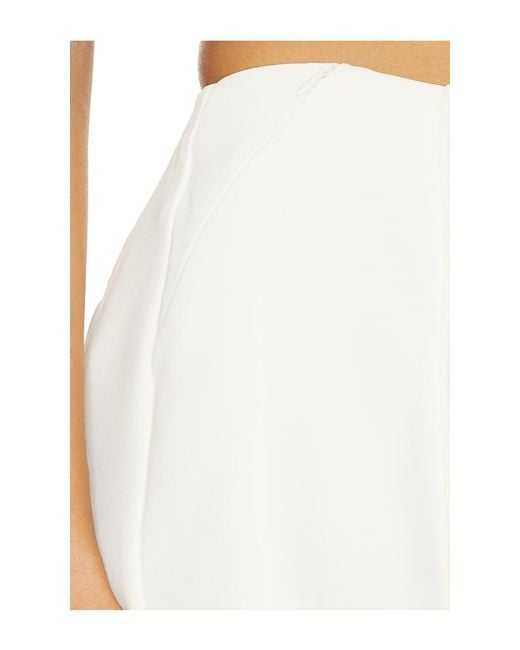 GOOD AMERICAN White Luxe Suiting Skort