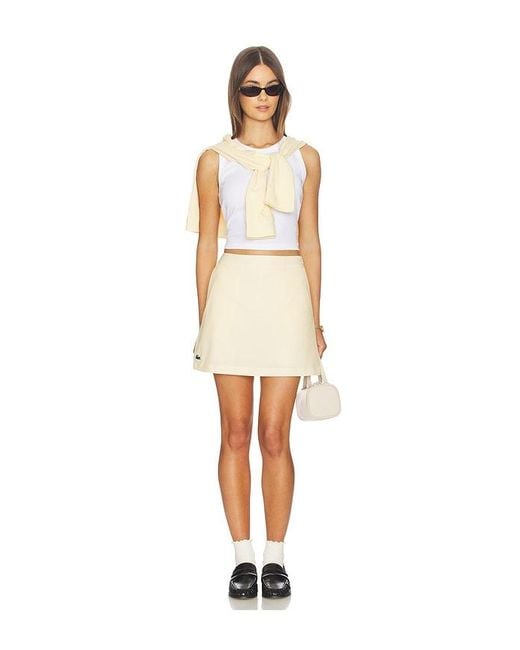 Lacoste White Golf Core Mini Skirt