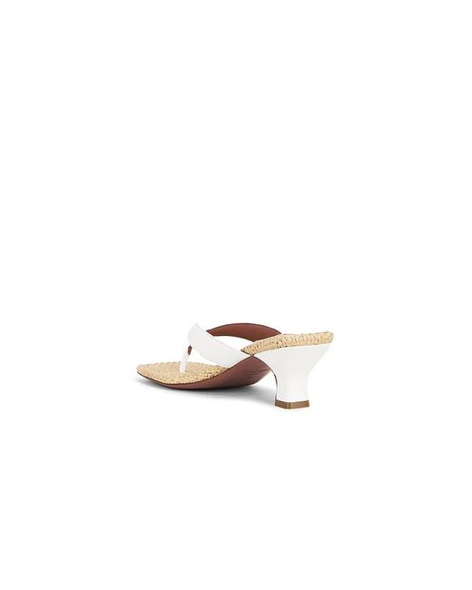 Paris Texas White Portofino Mule Sandal