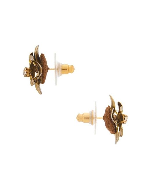 Deepa Gurnani Metallic Siran Earrings