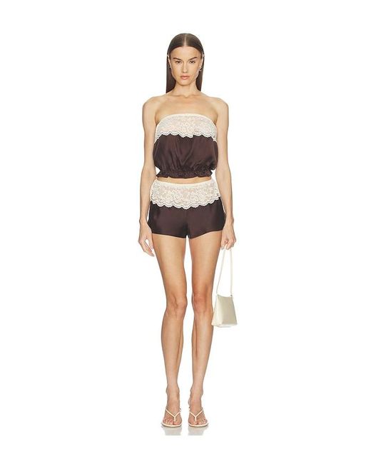 Frankie's Bikinis Black Rosie Silk Sleeveless Blouse
