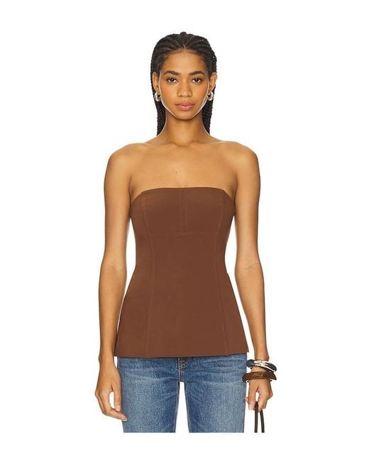 Lovers + Friends Brown Noah Top