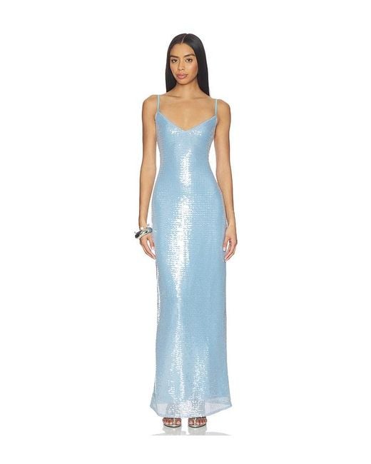 superdown Blue Alba Maxi Dress