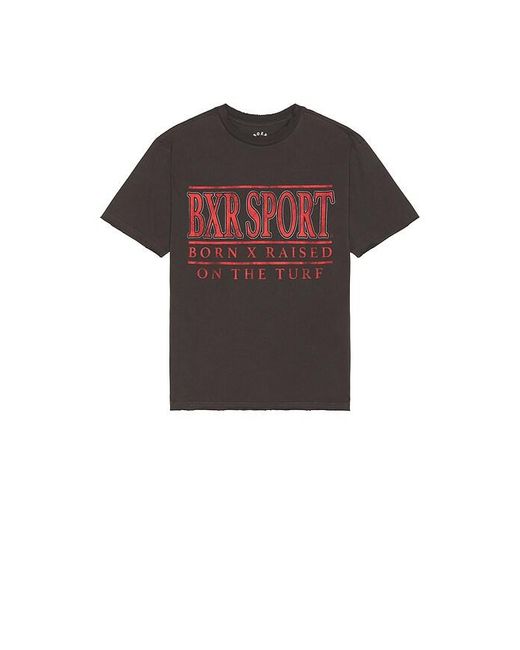 Born X Raised Red University Tee for men