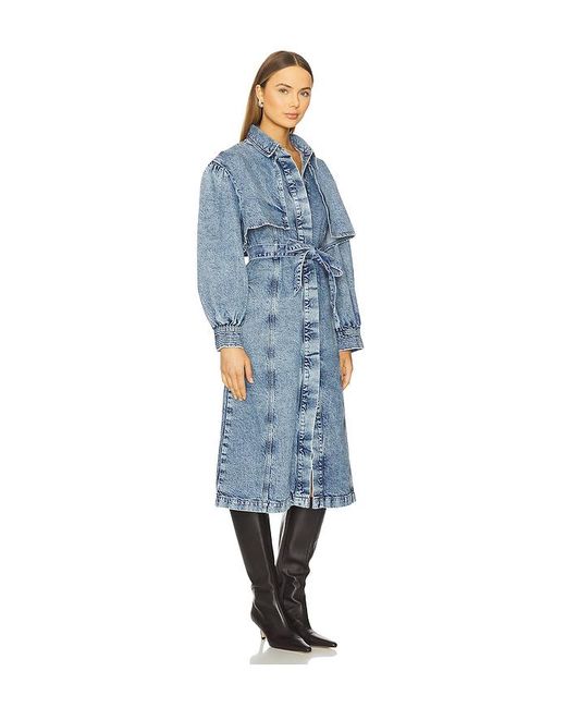 seventy + mochi Blue Bonnie Trench