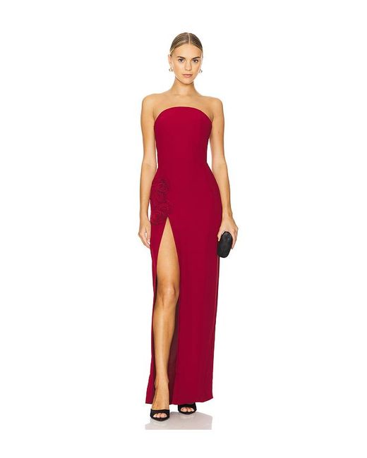 Amanda Uprichard Red X Revolve Wolfe Gown
