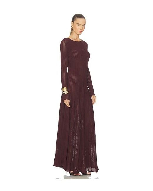 Solid & Striped Purple The Long Sleeve Kaylee Dress