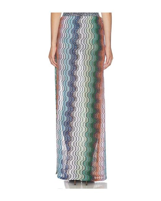 Missoni Blue Long Skirt