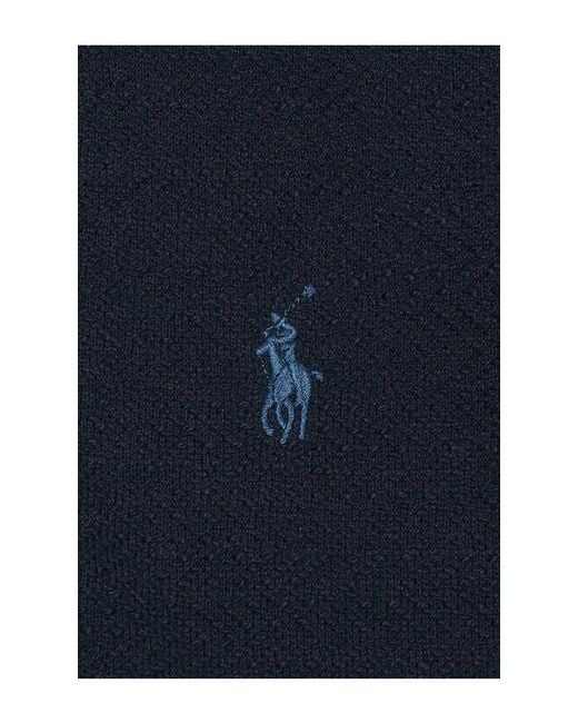 Polo Ralph Lauren Blue Short Sleeve Cardigan Sweater for men