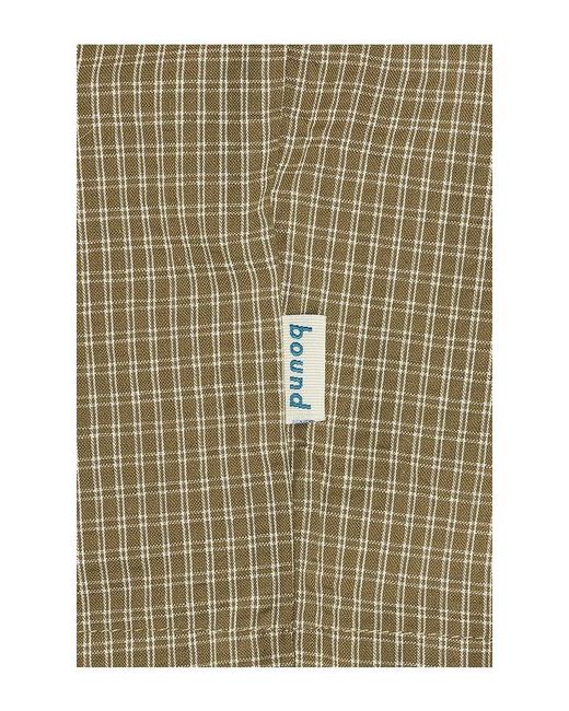 BOUND Natural Gingham Shorts for men