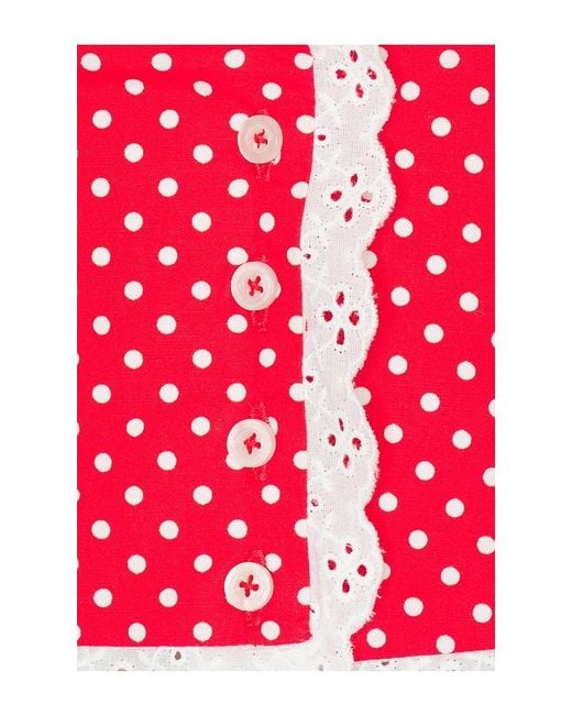 MAJORELLE Red Flo Top