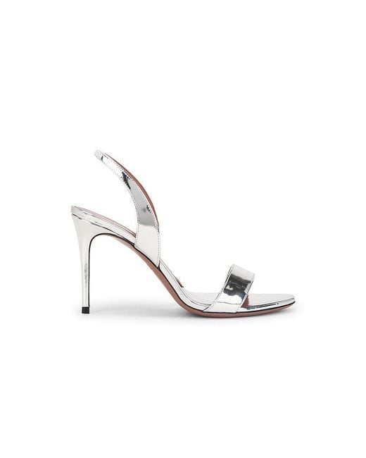 Paris Texas White Vera Slingback Sandal 85