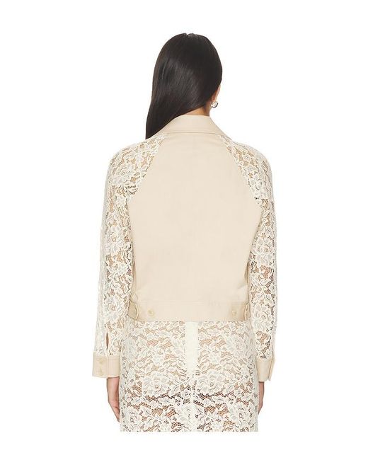 L'Agence Natural 'Agence Novelle Lace Sleeve Trench