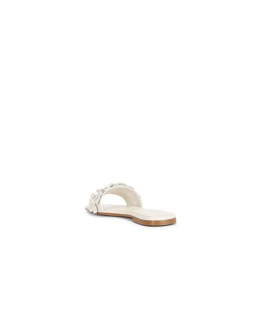 Raye White Iris Flat