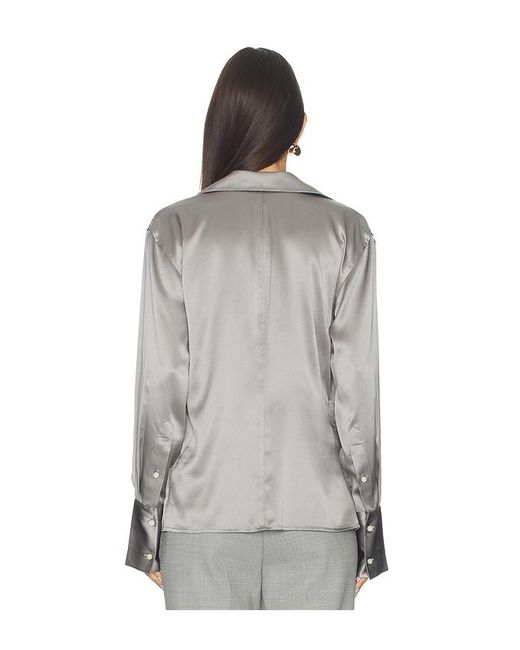 Helmut Lang White Wrap Relax Shirt