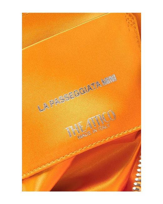 The Attico Yellow La Passeggiata Mini Top Handle Bag