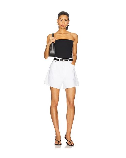 Agolde White Rhoda Short