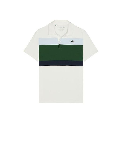 Lacoste Mens Short Sleeve Regular Fit Golf Polo Sorrel/Flour-Green S main image 1