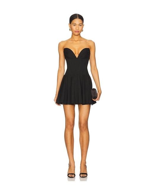 superdown Carmela Strapless Dress in Black | Lyst