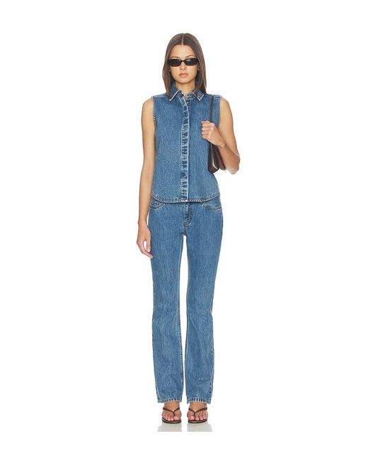 Still Here Blue Tomorrow Low Rise Skinny Bootcut Jeans
