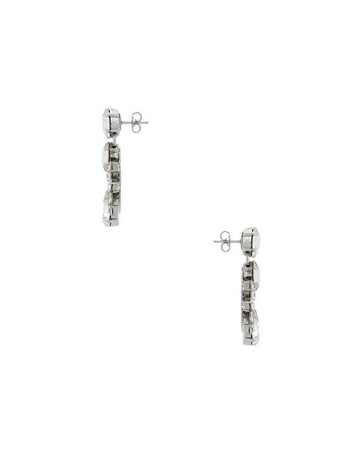 Anton Heunis Multicolor Pixel Post With Leaves Pendant Earrings