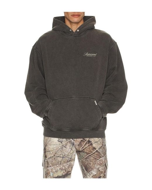 Represent Gray Owners Club Script Hoodie for men