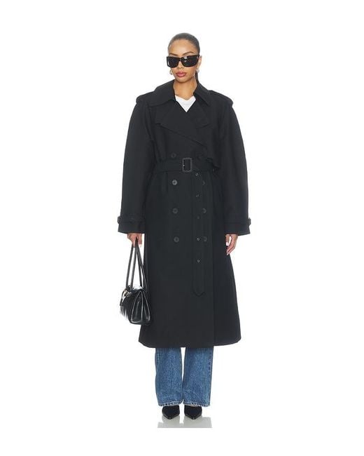 Anine Bing Blue Pascale Maxi Trench